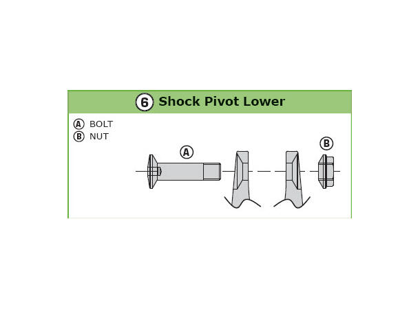 RANGE 14 SHOCK PIVOT LOWER  #6 959800-13-238